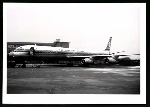 Fotografie Flugzeug Douglas DC-8, Passagierflugzeug der KLM, Kennung PH-DEA