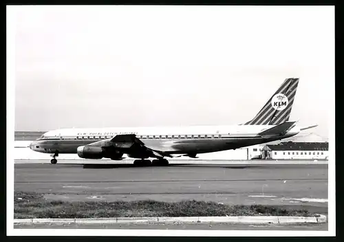 Fotografie Flugzeug Douglas DC-8, Passagierflugzeug der KLM, Kennung PH-DCE