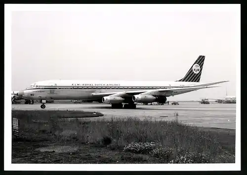 Fotografie Flugzeug Douglas DC-8, Passagierflugzeug der KLM, Kennung PH-OCD