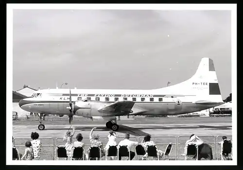 Fotografie Flugzeug Niederdecker, Passagierflugzeug der KLM, Kennung PH-TEE