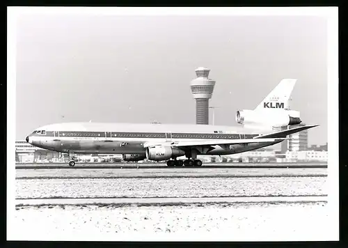 Fotografie Flugzeug Douglas DC-10, Passagierflugzeug der KLM, Kennung PH-MBT