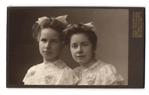 Fotografie Hahn Nachfolger, Dresden-Altstadt, Ferdinand-Str. 11, Zwei junge Damen in hübscher Kleidung