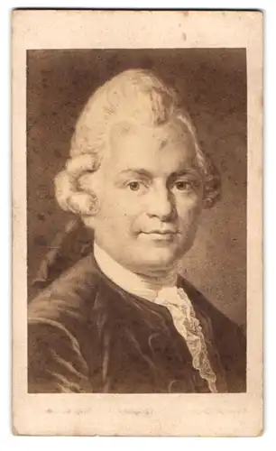 Fotografie E. H. Schroeder, berlin, Unter den Linden 41, Portrait Gotthold Ephraim Lessing