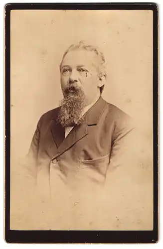 Fotografie L. Nagel, Hoboken, 192 Washington St., Portrait Nicolaus Schäfer, Kapitän der  Dakota 