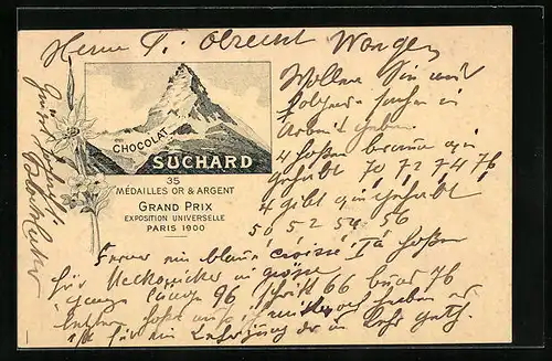 Lithographie Chocolat Suchard, Matterhorn