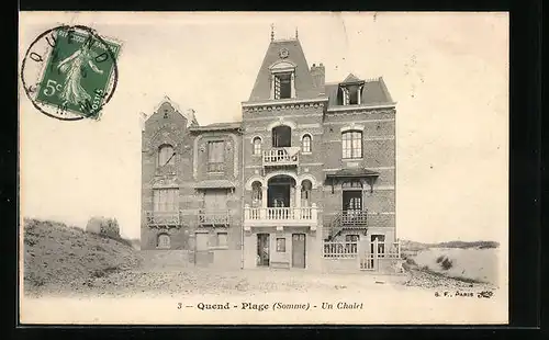 AK Quend-Plage, Un Chalet