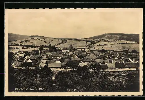 AK Bischofsheim, Ortsansicht vor der Rhön