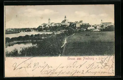 AK Neuburg a. D., Ortsansicht