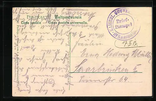 AK Strassburg, Partie am Frauenhaus