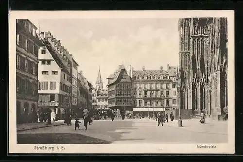 AK Strassburg, Münsterplatz