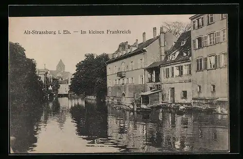 AK Strassburg, Ansicht Altstadt