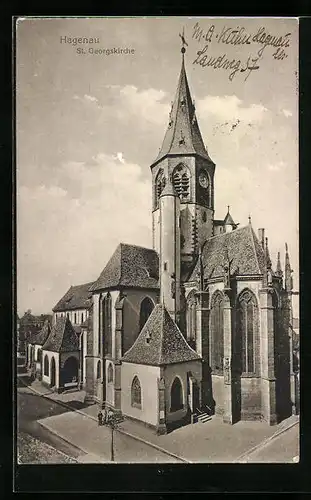 AK Hagenau, St. Georgskirche