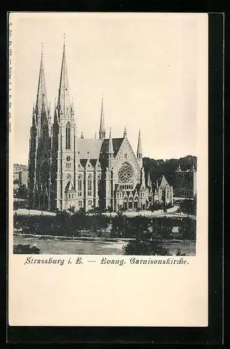 AK Strassburg i. Els., Evangelische Garnisonskirche