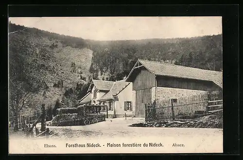 AK Oberhaslach /Elsass, Forsthaus Nideck