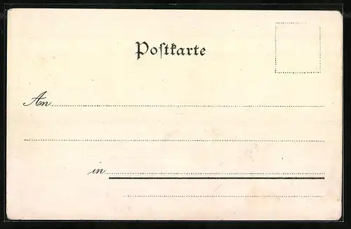 Lithographie Strassburg, Kaiserpalast, Münster, Münsteruhr