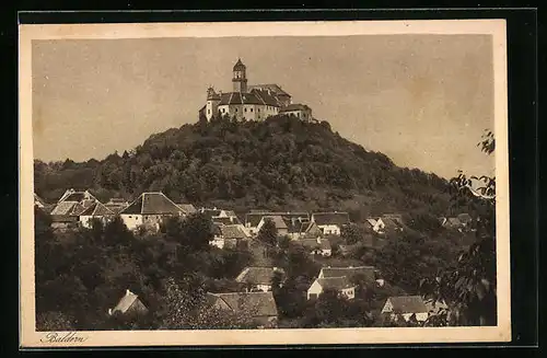 AK Baldern, Teilansicht mit Schloss