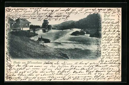 AK Esslingen, Partie am Wasserhaus