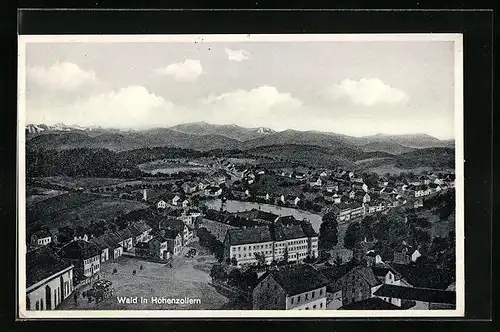 AK Wald in Hohenzollern, Teilansicht mit Strassenpartie