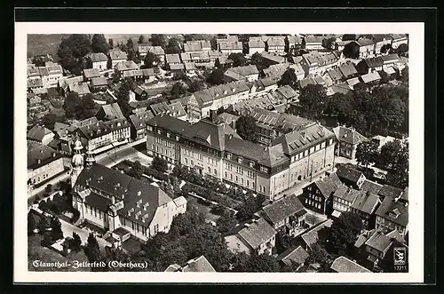 AK Clausthal-Zellerfeld /Oberharz, Teilansicht mit Strassenpartie