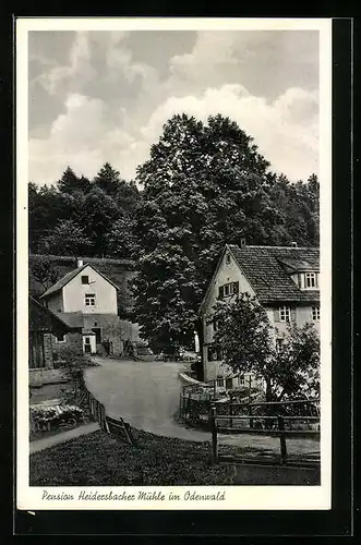 AK Rittersbach über Mosbach /Odenwald, Pension Heidersbacher Mühle
