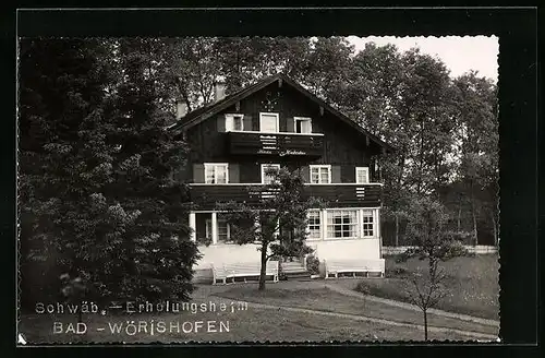 AK Bad Wörishofen, Hotel Schwäbisches Erholungsheim Haus Hubertus