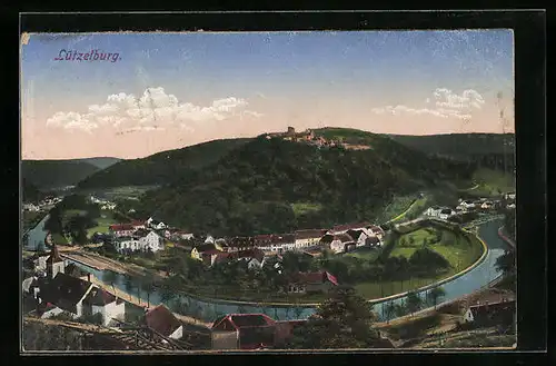 AK Lützelburg, Flusspartie und Burgruine