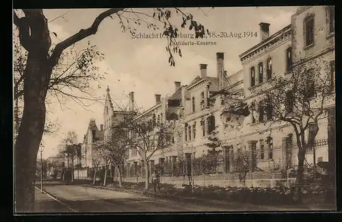 AK Saarburg, Soldat vor der Artillerie-Kaserne