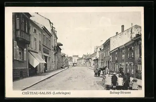 AK Château-Salins, Kinder auf der Solvay-Strasse