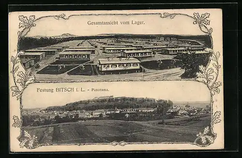 AK Bitsch i. L., Festung und Lager, Panorama