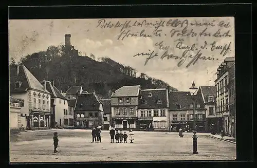 AK Forbach /Lothr., Marktplatz mit Kindern