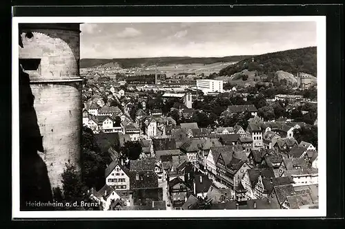 AK Heidenheim a. d. Brenz, Stadt von einem Turm aus