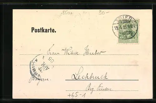 AK Trier, Grüsse vom Hauptbahnhof
