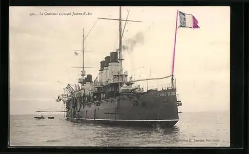 AK Le Croiseur cuirassé Jeanne-d`Arc, Französisches Kriegsschiff