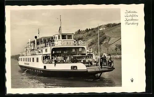 AK Autofähre Konstanz-Meersburg auf dem Bodensee