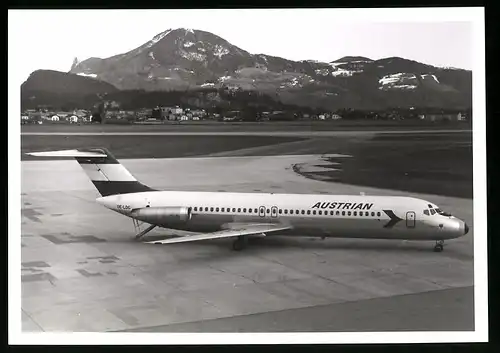 Fotografie Flugzeug Douglas DC-9, Passagierflugzeug der Austrian, Kennung OE-LDG