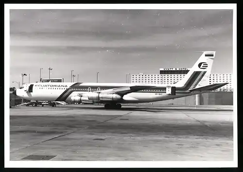 Fotografie Flughafen Los Angeles, Flugzeug Boeing 707, Passagierflugzeug der Ecuatoriana, Kennung HC-BHY