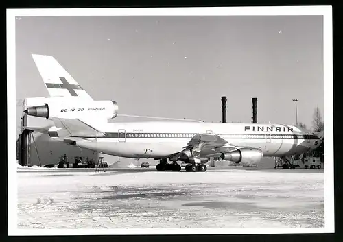 Fotografie Flugzeug Douglas DC-10, Passagierflugzeug der Finnair, Kennung OH-LHD