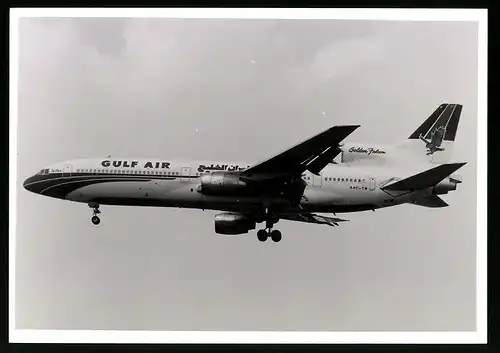 Fotografie Flugzeug Lockheed L-1011 Tristar, Passagierflugzeug der Gulf Air, Kennung A40-TW
