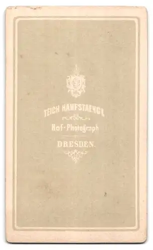 Fotografie Teich Hanfstaengl, Dresden, Bürgerliche Dame mit Kragenbrosche