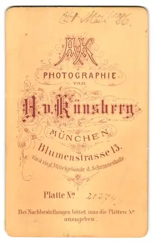 Fotografie A. v. Künsberg, München, Blumenstr. 13, Junger Mann im Anzug mit Fliege