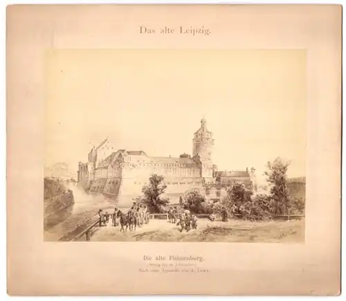 Fotografie unbekannter Fotograf, Ansicht Leipzig, Pleissenburg am Anfang des 18. Jahrhundert's, nach einem Aquarell Lewy