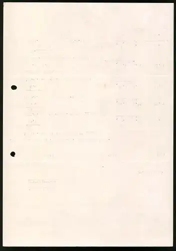 Rechnung Duisburg 1940, Duisburger Buntweberei Kohlstedt & Crone, Mechanische Baumwollweberei, Werksanalage