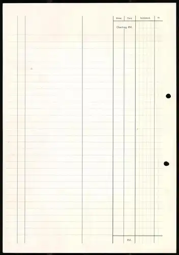 Rechnung Magdeburg 1939, Textilwarengrosshandlung Heinrich Mittag, Werksgebäude
