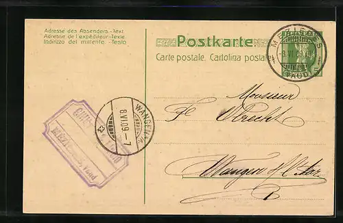 Lithographie Chocolat Suchard, Kind mit Pralinenschachtel