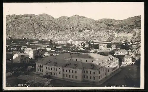 AK Cetinje / Cettigne, Teilansicht der Stadt