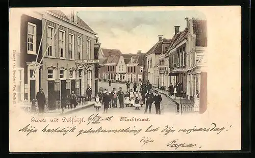 AK Delfzijl, Marktstraat, Hotel Delfzijl