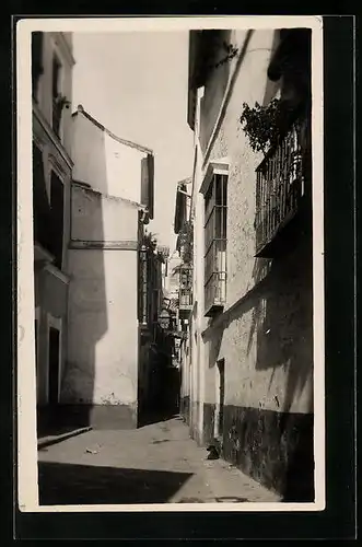 AK Toledo, Strassenpartie mit Gebäudeansicht