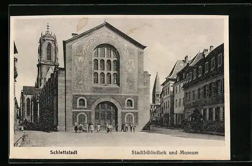 AK Schlettstadt, Stadtbibliothek und Museum
