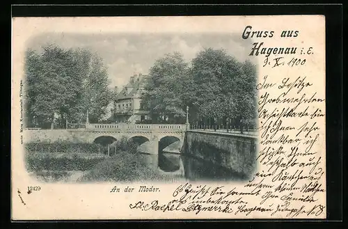 AK Hagenau, Partie an der Moder