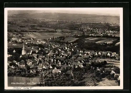 AK Ober-Derdingen, Fliegeraufnahme mit Umgebung